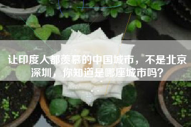 让印度人都羡慕的中国城市，不是北京深圳，你知道是哪座城市吗？