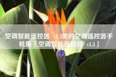 空调智能遥控器 v1.3美的空调遥控器手机版「空调智能遥控器 v1.3」 空调智能遥控器 v1.3美的空调遥控器手机版「空调智能遥控器 v1.3」
